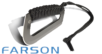 Fremont Knives Farson Hatchet Survival Tool, 9.5 Overall, Black/Urban Camo  Paracord Handle - KnifeCenter - 100-002